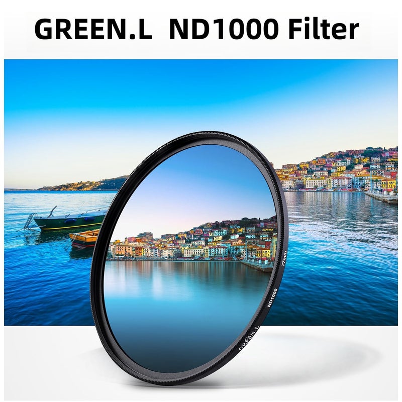 GREEN.L 58mm ND1000 Filter, Slim 10-Stop Fixed Neutral Density 58mm ND Filter for Long Exposure Photography - Image 2